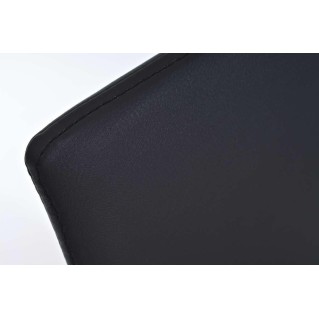 Silla de Confidente JASO, exclusivo diseño, en Piel Negro 2