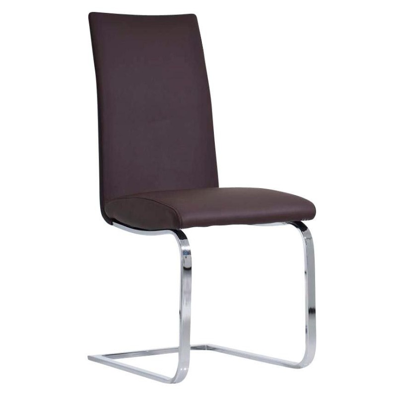 Silla de Confidente JASO, exclusivo diseño, en Piel Negro