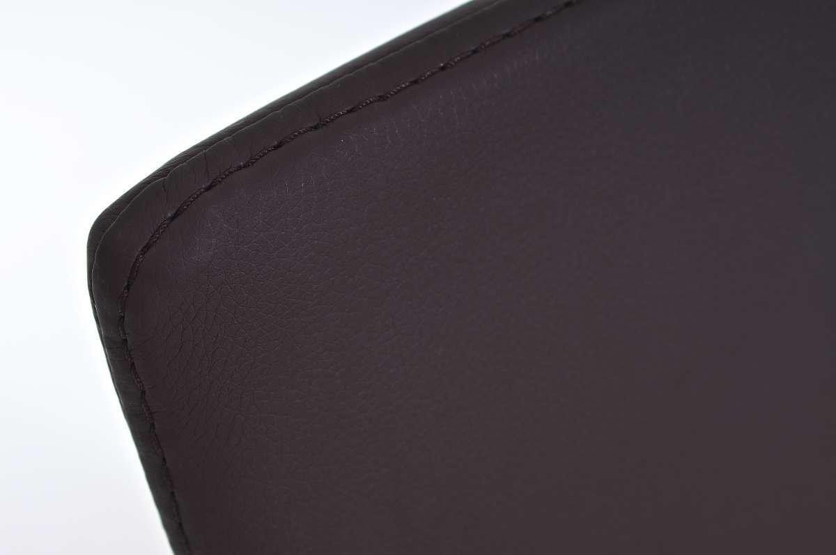 Silla de Confidente JASO, exclusivo diseño, estructura metalica, gran calidad, en Piel color Negro