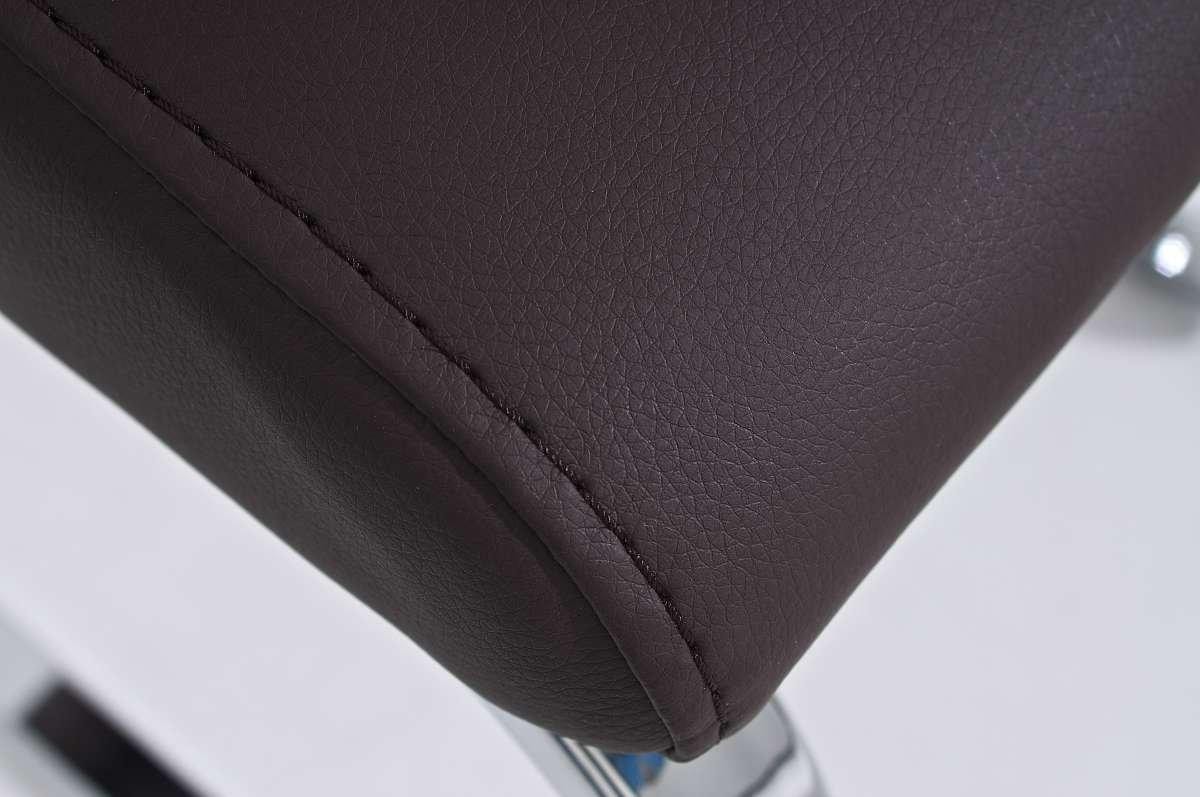 Silla de Confidente JASO, exclusivo diseño, estructura metalica, gran calidad, en Piel color Negro