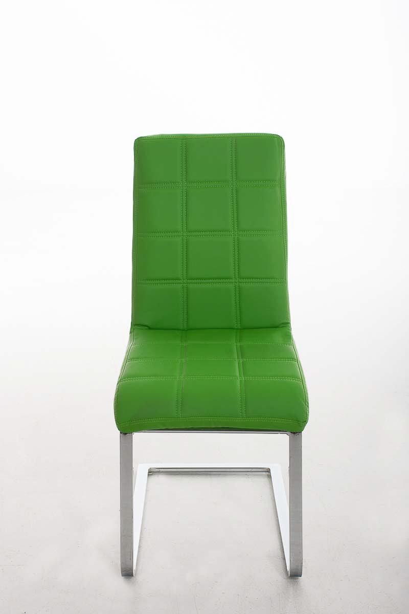 Silla de Confidente BIELSA, exclusivo tapizado en costuras, metal cromado y Piel color Negro