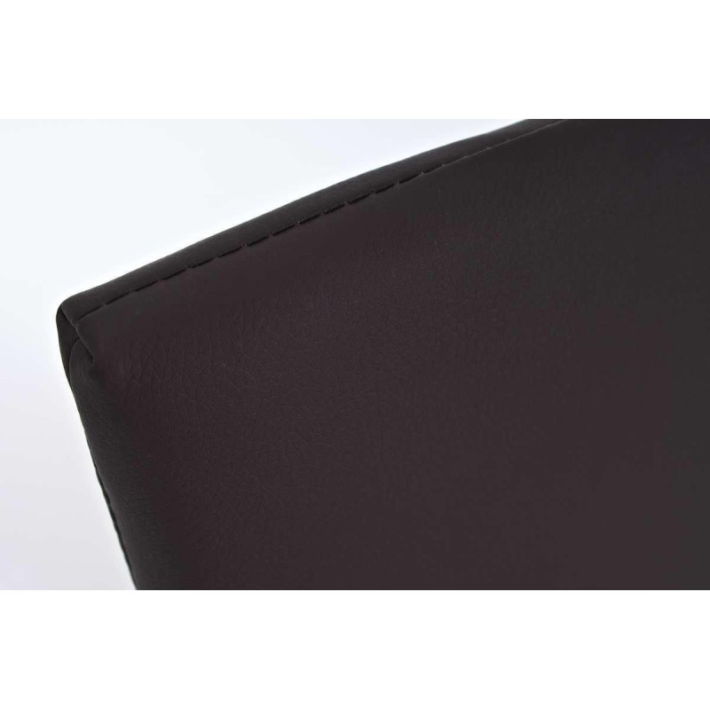 Silla de Confidente CINCA, diseño ergonómico, Piel color Negro
