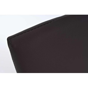 Silla de Confidente CINCA, diseño ergonómico, Piel color Negro