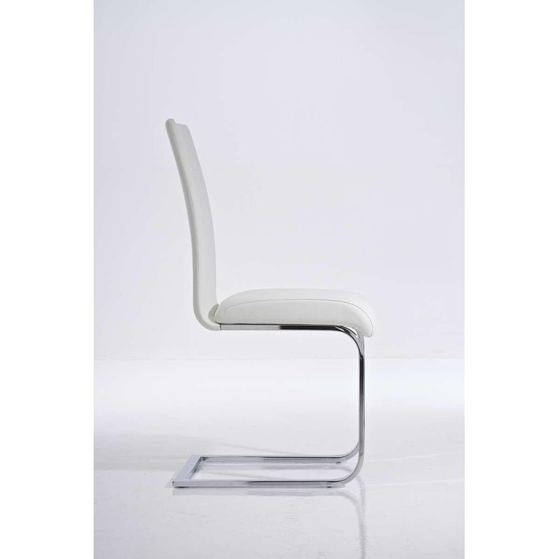 Silla de Confidente CINCA, diseño ergonómico, Piel color Negro