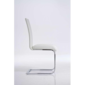 Silla de Confidente CINCA, diseño ergonómico, Piel color Negro