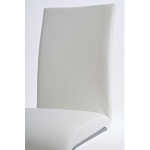 Silla de Confidente CINCA, diseño ergonómico, Piel color Negro