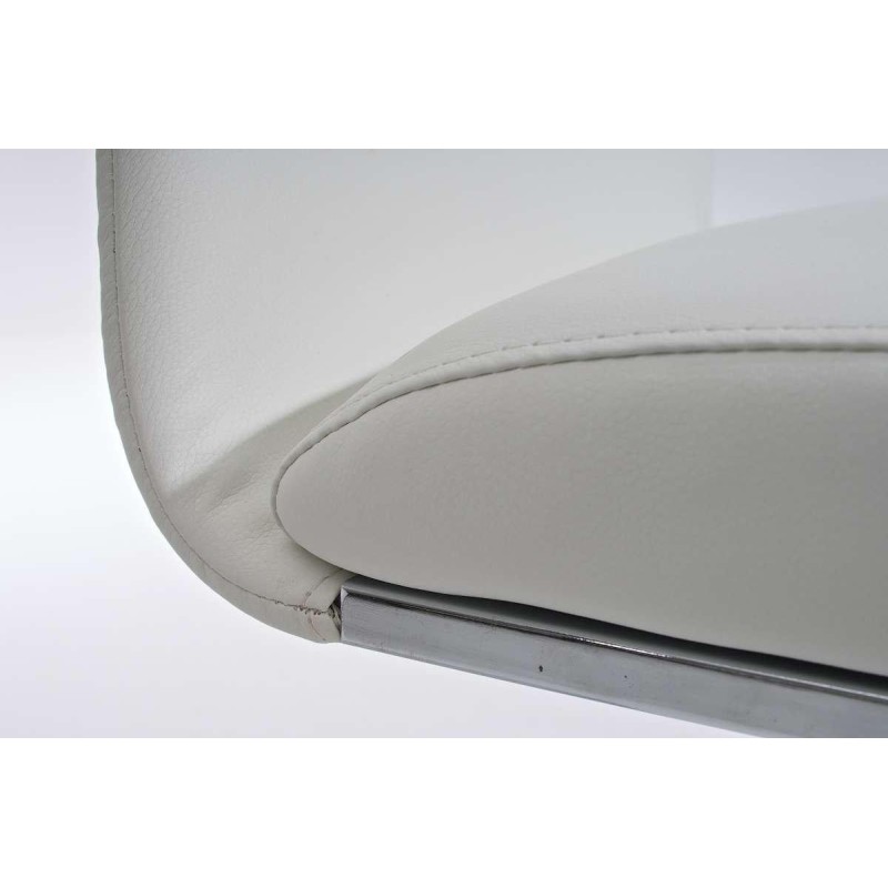 Silla de Confidente CINCA, diseño ergonómico, Piel color Negro