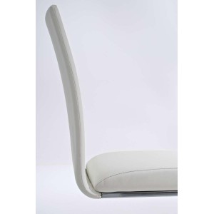 Silla de Confidente CINCA, diseño ergonómico, Piel color Negro
