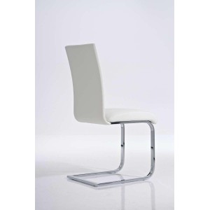Silla de Confidente CINCA, diseño ergonómico, Piel color Negro
