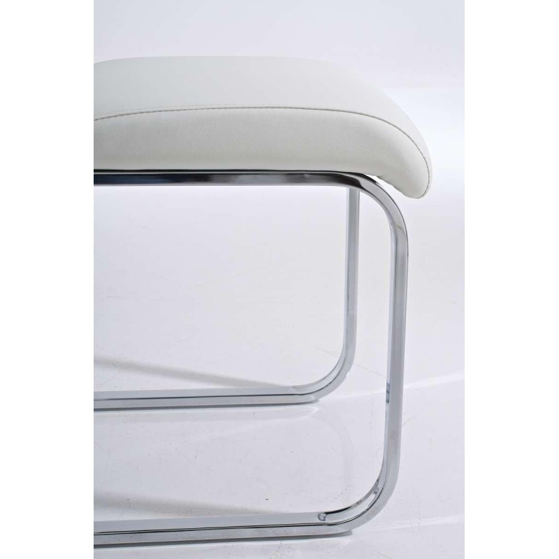 Silla de Confidente CINCA, diseño ergonómico, Piel color Negro