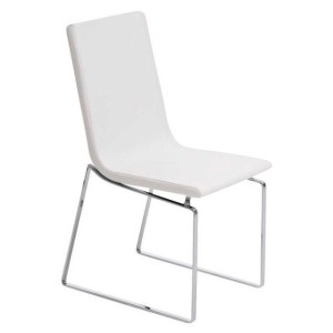 Silla de Confidente VILLANOVA, diseño único, en Piel color Negro