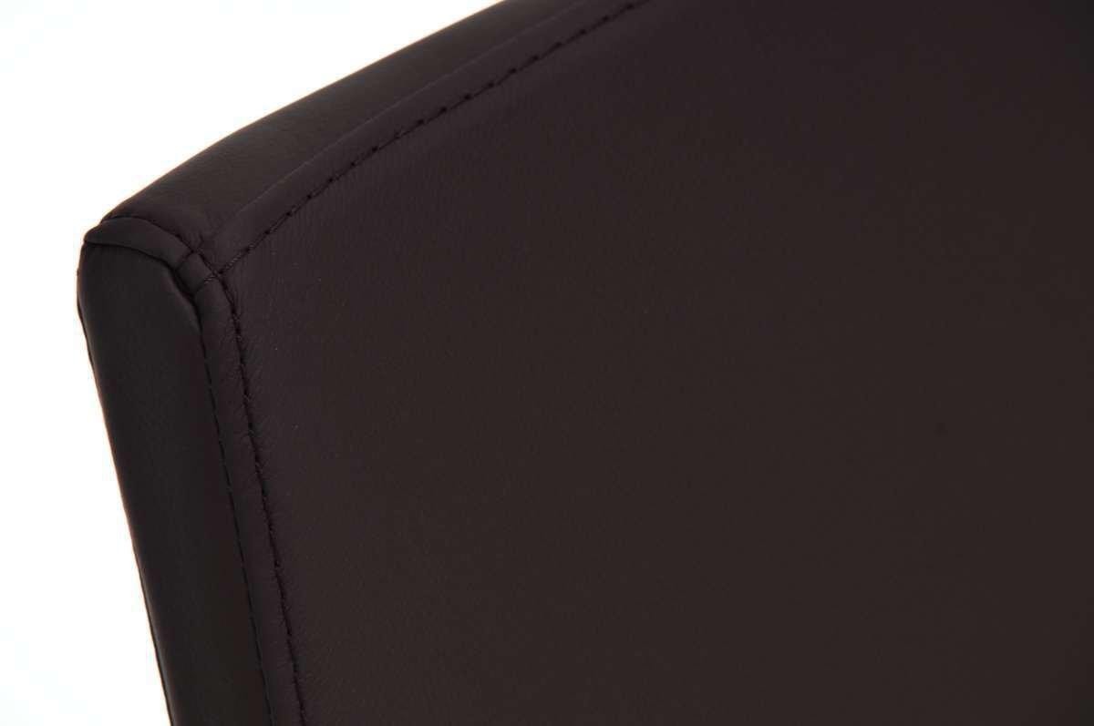 Silla de Confidente VILLANOVA, diseño único, estructura metálica y tapizado en Piel color Negro