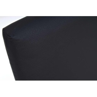 Silla de Confidente MILA, respaldo ergonómico alto, Piel color Negro 2