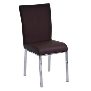 Silla de Confidente CARLO, muy robusta y resistente, Piel Negro