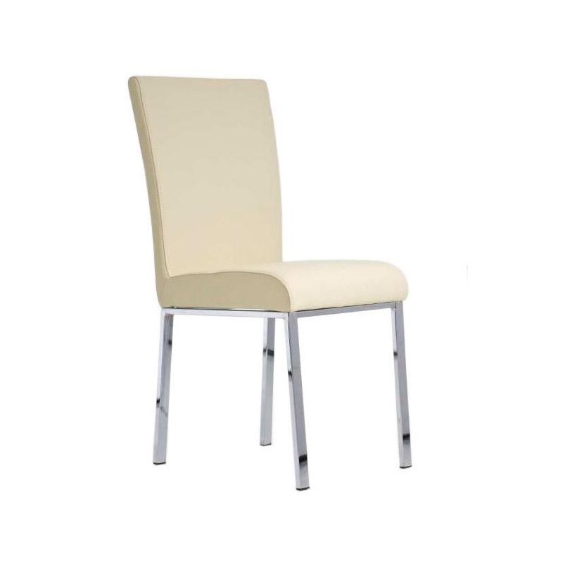 Silla de Confidente CARLO, muy robusta y resistente, Piel Negro