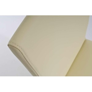 Silla de Confidente CARLO, muy robusta y resistente, Piel Negro