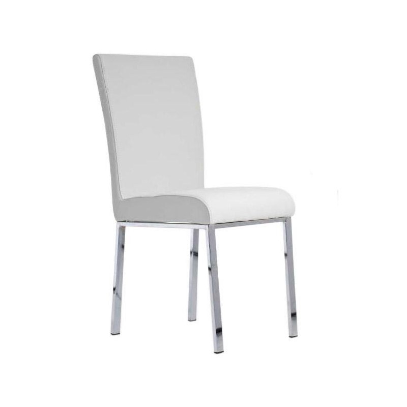 Silla de Confidente CARLO, muy robusta y resistente, Piel Negro