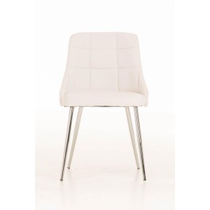 Silla de Confidente MAURO, gran confort, Piel color Negro