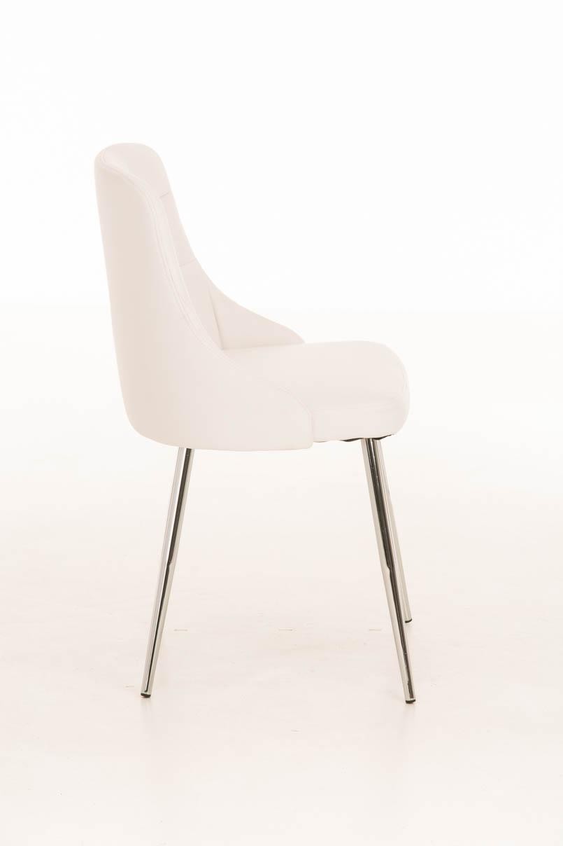 Silla de Confidente MAURO, gran confort, diseño exclusivo, tapizada en Piel color Negro