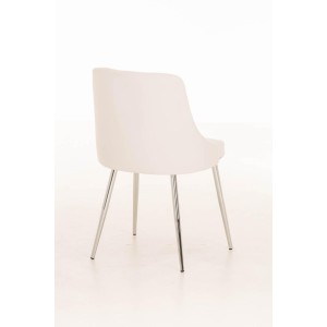 Silla de Confidente MAURO, gran confort, Piel color Negro