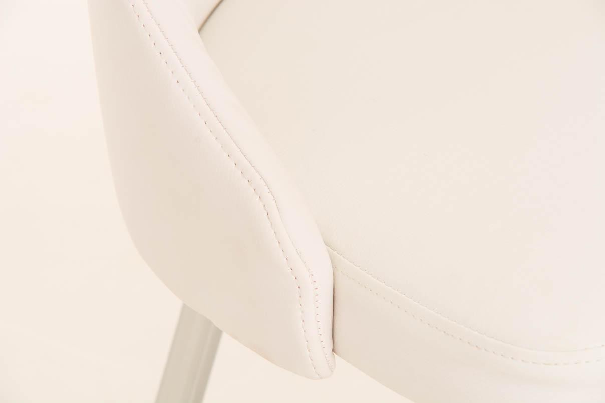 Silla de Confidente MAURO, gran confort, diseño exclusivo, tapizada en Piel color Negro