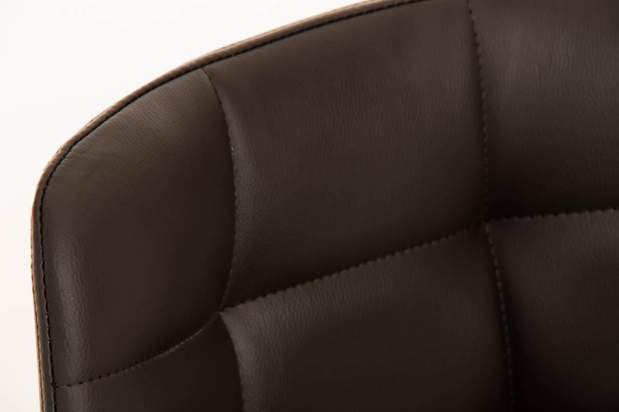 Silla de Confidente MAURO, gran confort, diseño exclusivo, tapizada en Piel color Negro