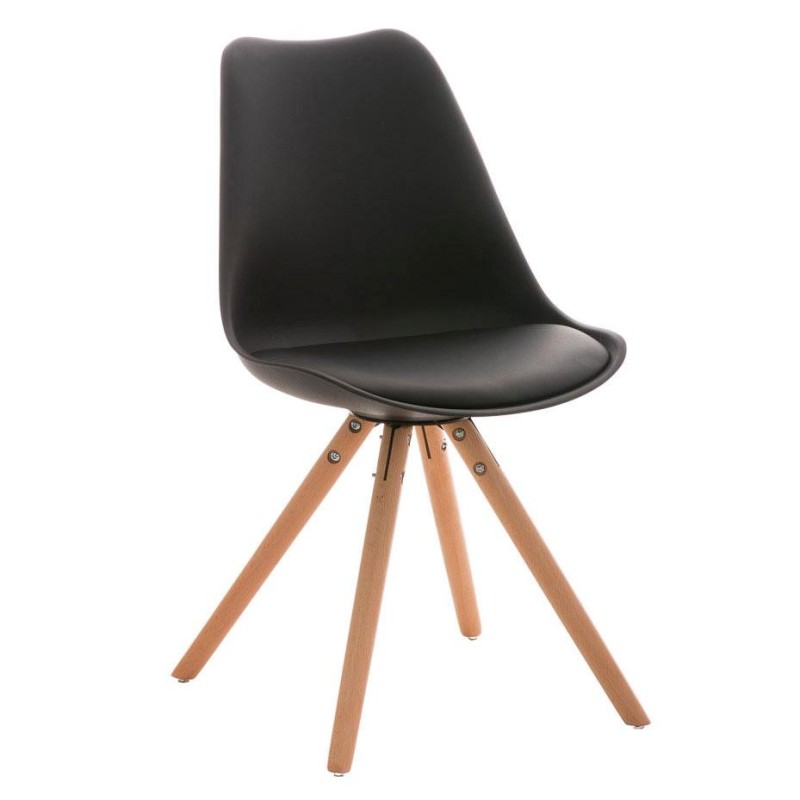 Silla de Diseño / Confidente ALMA, muy exclusiva color negro