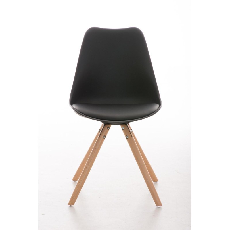 Silla de Diseño / Confidente ALMA, muy exclusiva color negro
