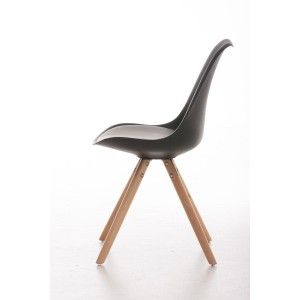 Silla de Diseño / Confidente ALMA, muy exclusiva color negro