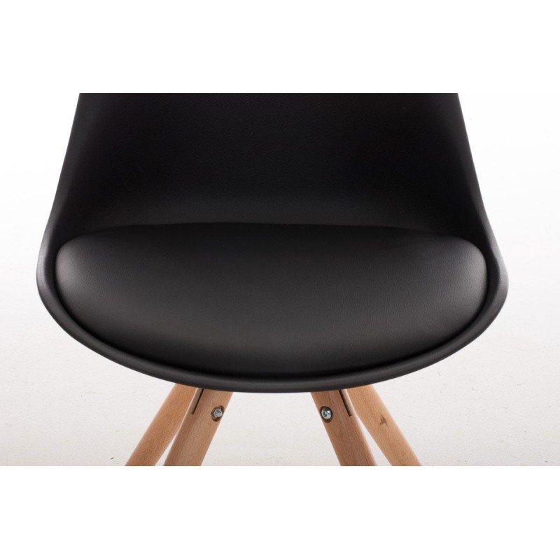 Silla de Diseño / Confidente ALMA, muy exclusiva color negro