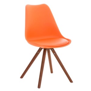Silla de Diseño / Confidente ALMA nogal, muy exclusiva color negro