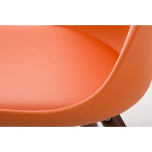 Silla de Diseño / Confidente ALMA nogal, muy exclusiva color negro