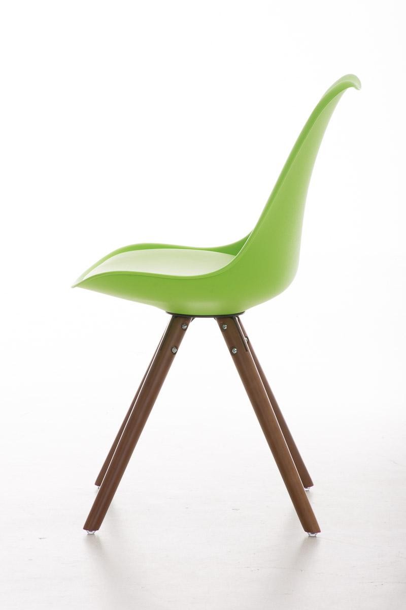 Silla de Diseño / Confidente ALMA nogal, muy exclusiva, estructura en madera nogal y piel negro