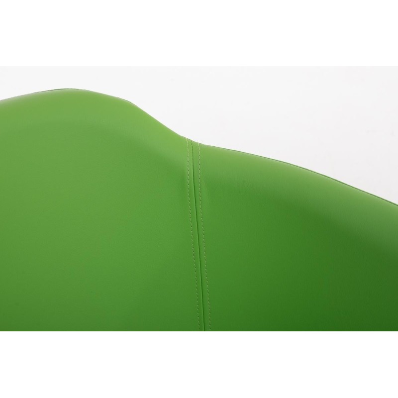 Sillón de Diseño TOKIO Piel, Estrucutura en Acero, en Piel Negro