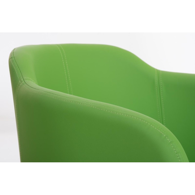 Sillón de Diseño TOKIO Piel, Estrucutura en Acero, en Piel Negro