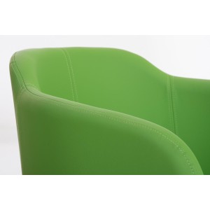 Sillón de Diseño TOKIO Piel, Estrucutura en Acero, en Piel Negro