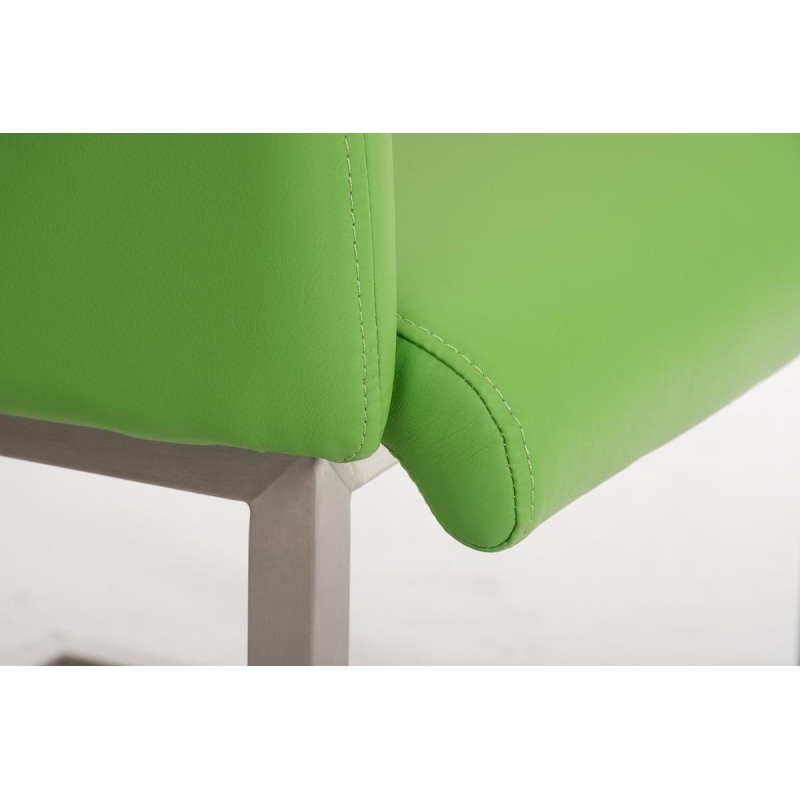 Sillón de Diseño TOKIO Piel, Estrucutura en Acero, en Piel Negro