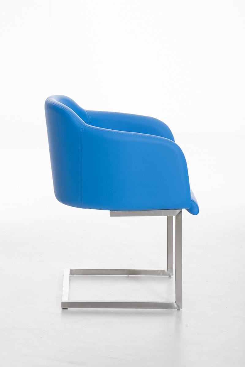 Sillón de Diseño TOKIO Piel, Estrucutura en Acero, cómodo asiento acolchado en Piel negro