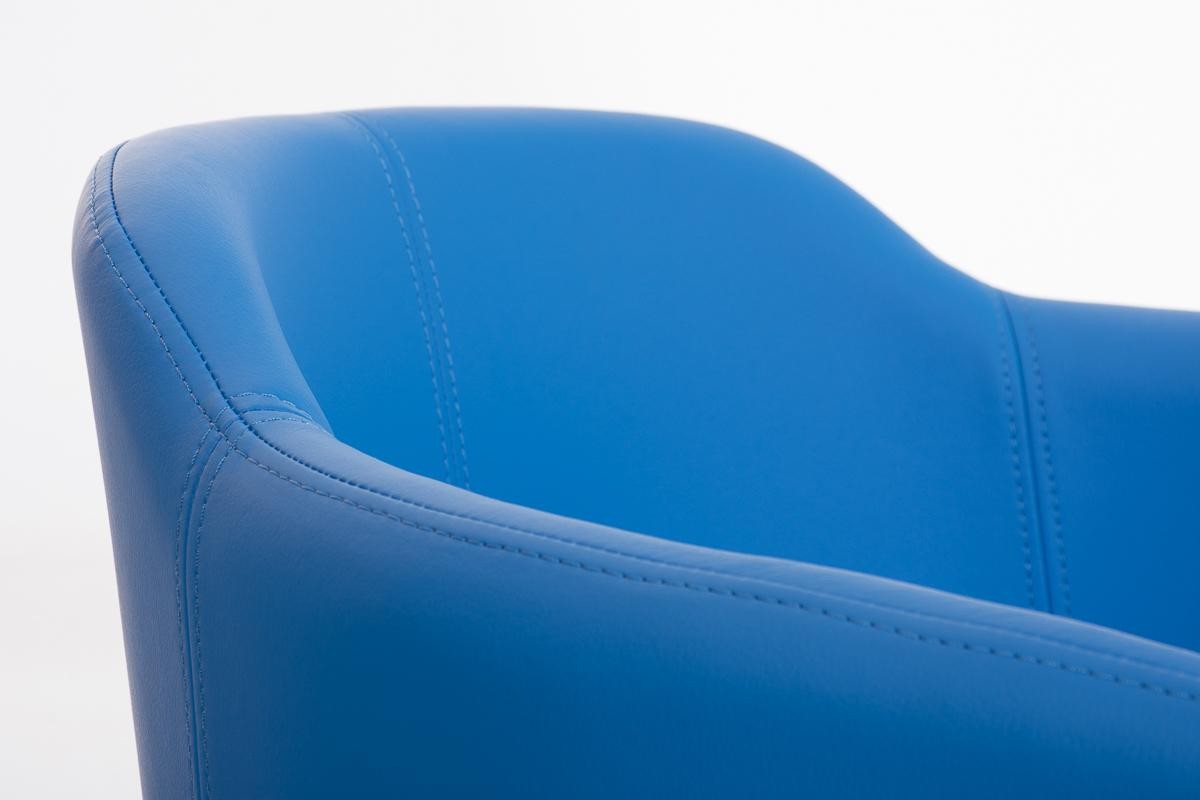 Sillón de Diseño TOKIO Piel, Estrucutura en Acero, cómodo asiento acolchado en Piel negro