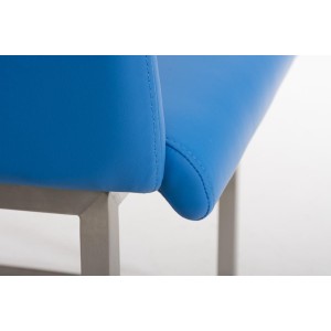 Sillón de Diseño TOKIO Piel, Estrucutura en Acero, en Piel Negro