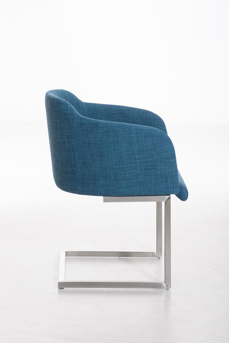 Sillón de Diseño TOKIO Tela, Estrucutura en Acero, cómodo asiento acolchado en Tejido Gris oscuro