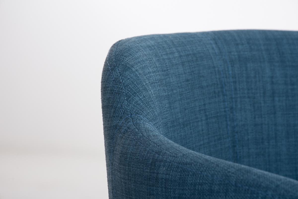 Sillón de Diseño TOKIO Tela, Estrucutura en Acero, cómodo asiento acolchado en Tejido Gris oscuro