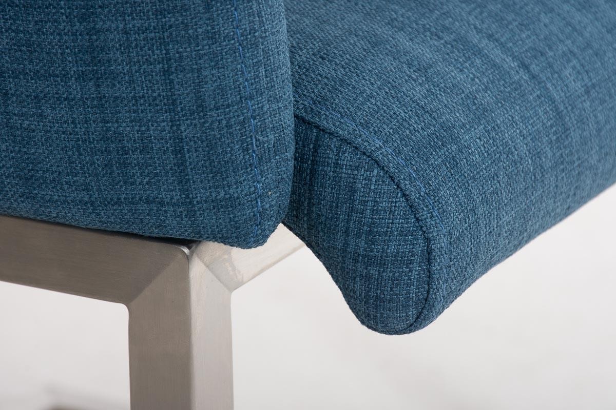 Sillón de Diseño TOKIO Tela, Estrucutura en Acero, cómodo asiento acolchado en Tejido Gris oscuro