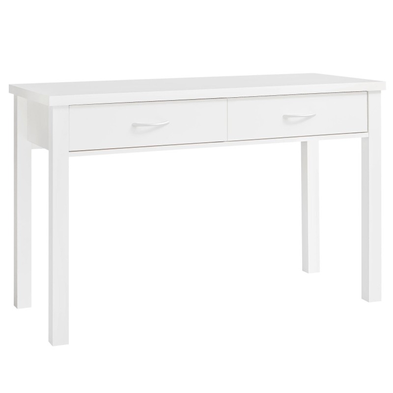 Mesa de Escritorio BERKLEY, dos amplios cajones, color blanco