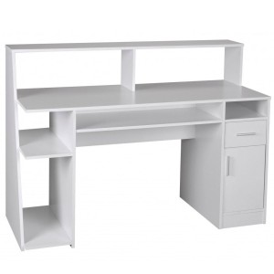 Mesa de Ordenador VIRGINIA, amplio espacio en blanco