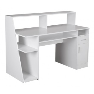 Mesa de Ordenador VIRGINIA, amplio espacio en blanco 2