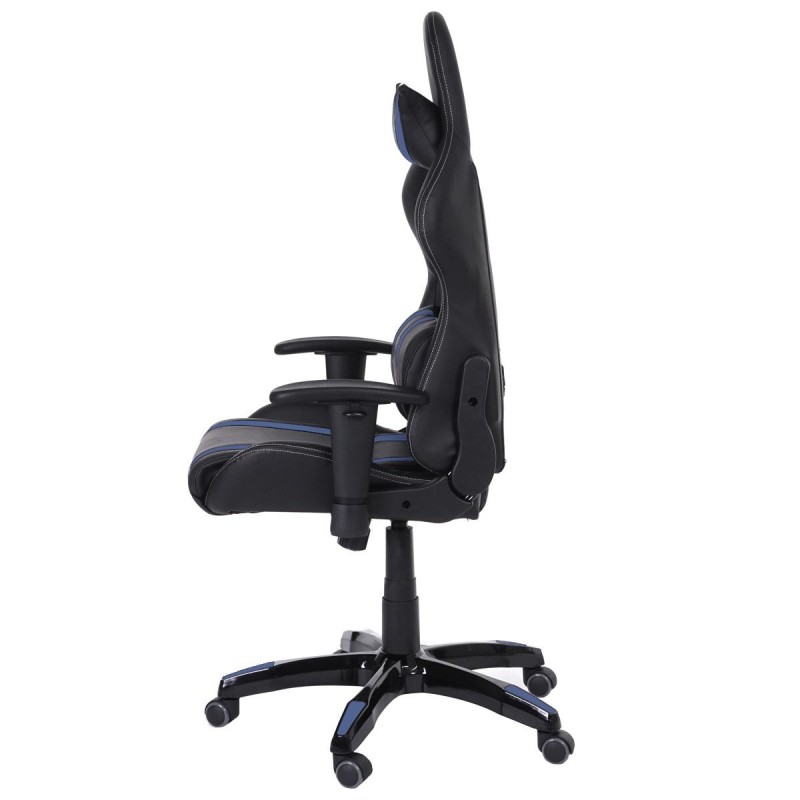 Sillon Gaming DRIVER, Impresionante diseño deportivo, con cojines, en negro y rojo