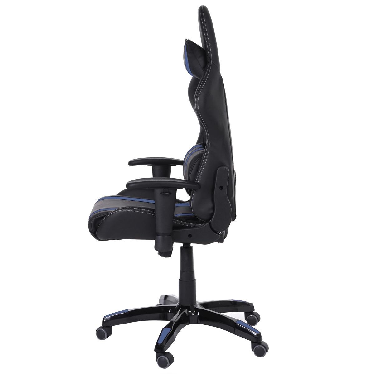 Sillón Gaming DRIVER, Diseño Muy Deportivo, Máxima Comodidad, Incluye Cojines, En Piel Negro y Rojo