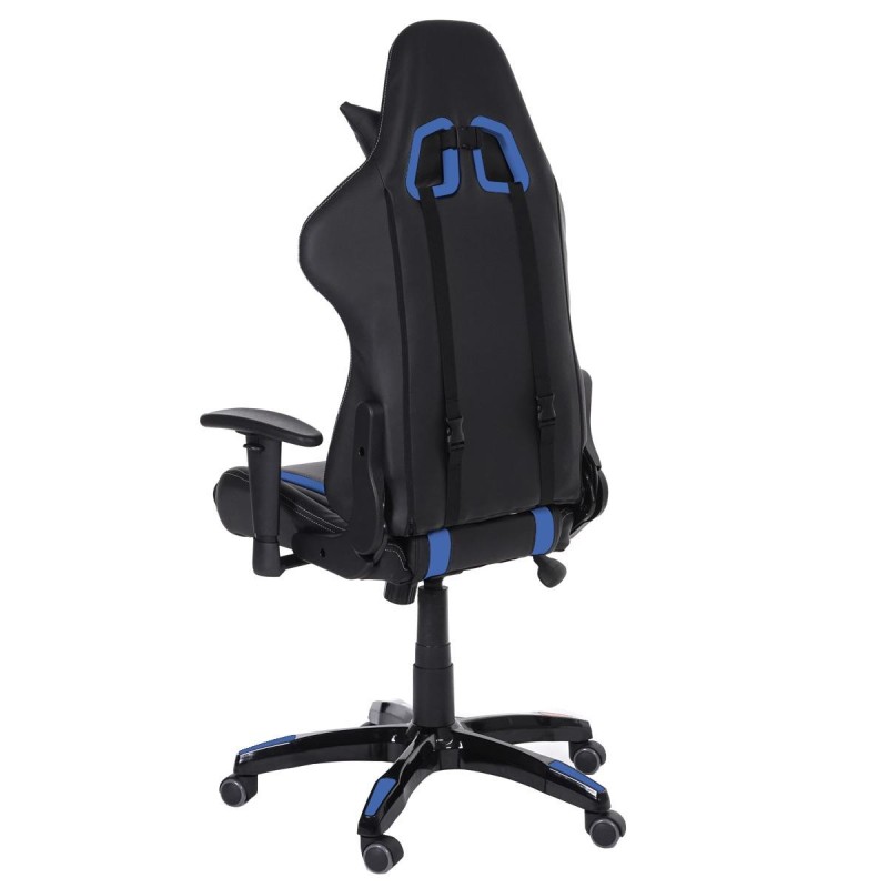 Sillon Gaming DRIVER, Impresionante diseño deportivo, con cojines, en negro y rojo