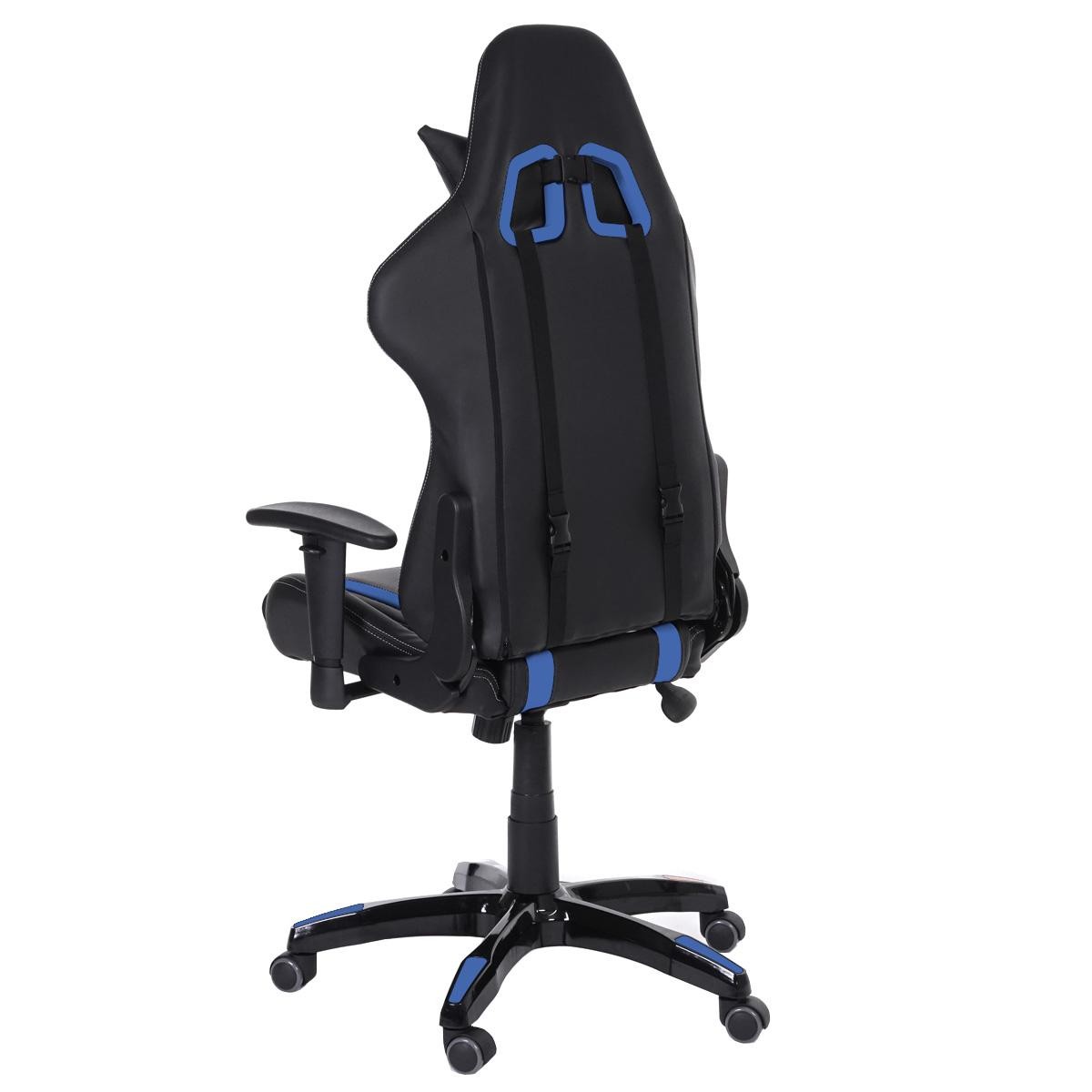 Sillón Gaming DRIVER, Diseño Muy Deportivo, Máxima Comodidad, Incluye Cojines, En Piel Negro y Rojo